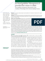 Evidence-Based Guideline: Management of An Unprovoked First Seizure in Adults