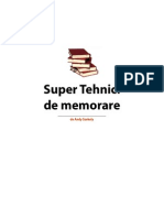 Super Tehnici de Memorare - Andy Szekely