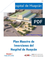 Plan Maestro de Inversiones Del Hospital de Huaycán Vol I (v.2)