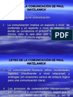 Leyes de La Comunicación de Paul Watzlawick