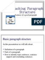 Paragraph Structure (Week 3)