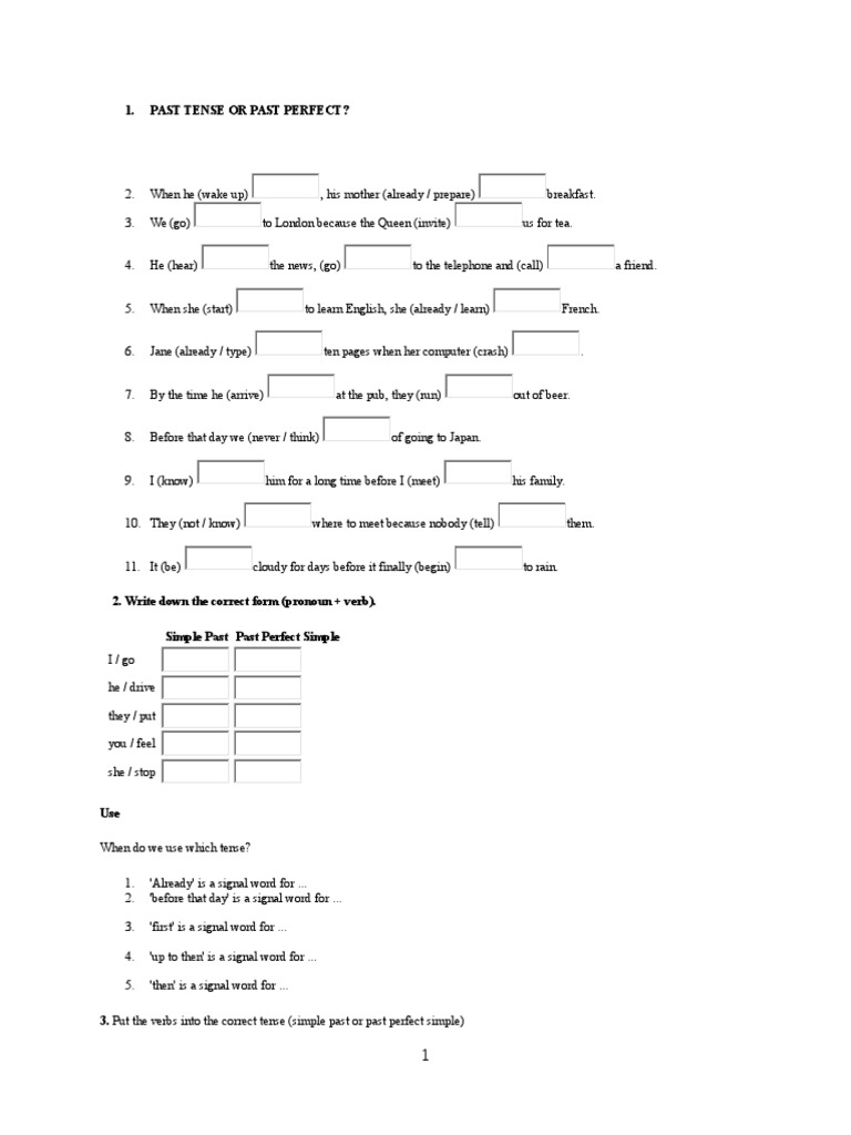 Understanding Past Perfect Tense Usage | PDF | Grammatical Tense | Verb
