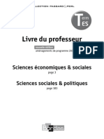 Livre Du Professeur / Sciences Économiques & Sociales / Sciences Sociales & Politiques / 2015