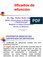 Certificado de Defunción