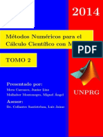 Métodos Numéricos para El Calculo Científico Con Matlab - TOMO 2