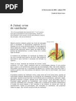 A Falsa Crise Do Vestibular 13 de Fevereiro de 2002