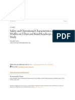 Safety and Operational Characteristics of Lane Widths On Urban An