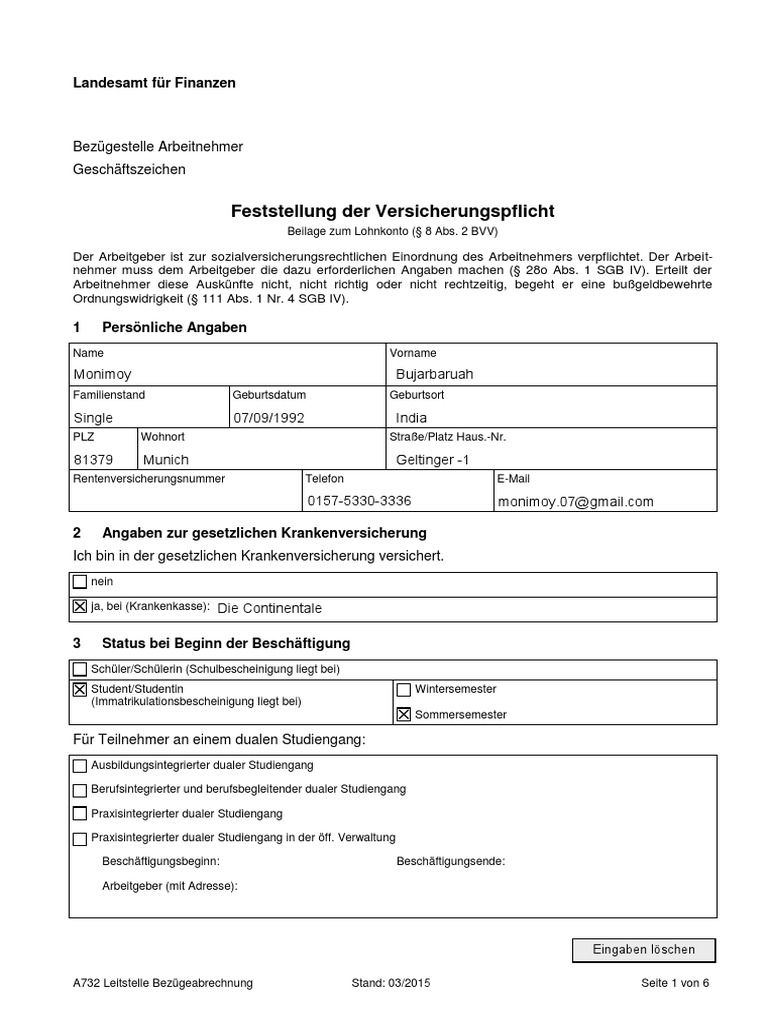 Versicherungspflicht Lff Hilfskrafte 03 2015 Employment