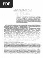 La Tradición Clásica en Gertrudis Gómez de Avellaneda