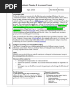 Authentic Planning Format