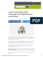 Phone Conversation_ Most Commonly Used English Phrases on the Phone