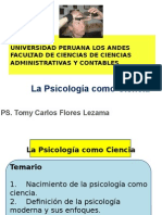 La Psicologia Como Ciencia