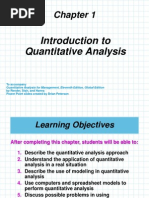 Chapter 1 Introduction To Quantitative Analysis