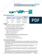 5.1.3.6 Laboratorio: Visualización de Direcciones MAC de Los Dispositivos de Red