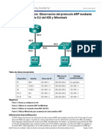 5.2.1.8 Laboratorio: Observación de ARP Con La CLI de Windows, La CLI de IOS y Wireshark
