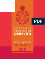 Anuario Academia Peruana Derecho - N11