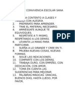 NORMAS DE CONVIVENCIA ESCOLAR SANA Y PACÍFICA 3° E