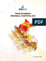 Mapa de Pobreza Provincial y Distrital 2013 - INEI