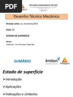 Desenho Técnico Mecânico - Aula 03 - Estado de Superfícies