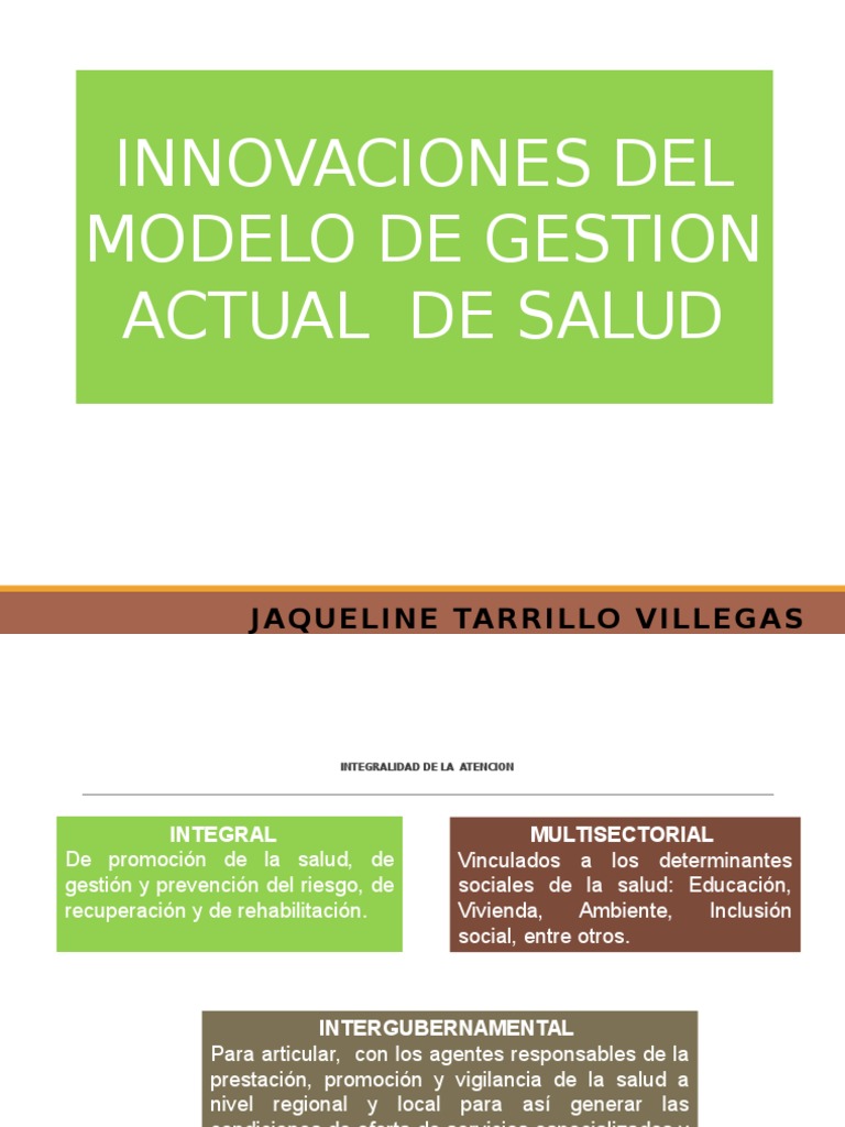Modelo de Gestion en Salud | PDF | Salud pública | Vigilancia