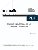 Calidad Industrial de La Cebada Cervecera PDF
