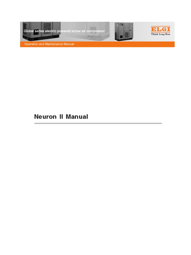 Neuron II Elgi Compressor | PDF | Calibration | Binary Coded Decimal