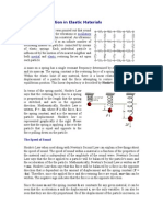 Sound Propagation in Elastic Materials