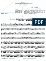 School of Violin Petrucci Technique Op.1 Book1 for Violin