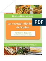  Les Recettes de Sophie Ligne en Ligne