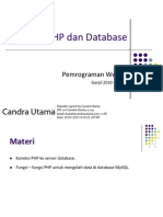 Pertemuan 8 - PHP Dan MySQL