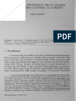 Il Carisma Profetico Delle Donne Nella Prima Lettera Ai Corinti - ClaudioBasevi