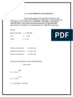 Tasa descuento crédito medianas