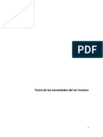 Teoria de Las Necesidades Del Ser Humano