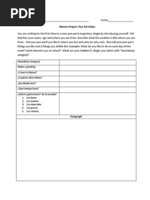 imovie pen pal video