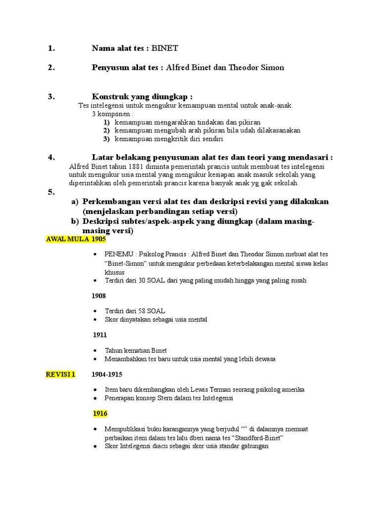 Binet | PDF