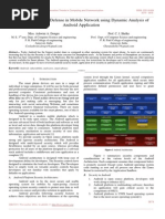 Review of Malware Defense in Mobile Network Using Dynamic Analysis of Android Application