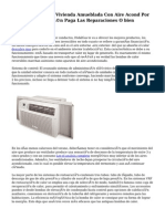 Arrendamiento de Vivienda Amueblada Con Aire Acond Por Conductos, ¿Quién Paga Las Reparaciones O Bien Rupturas