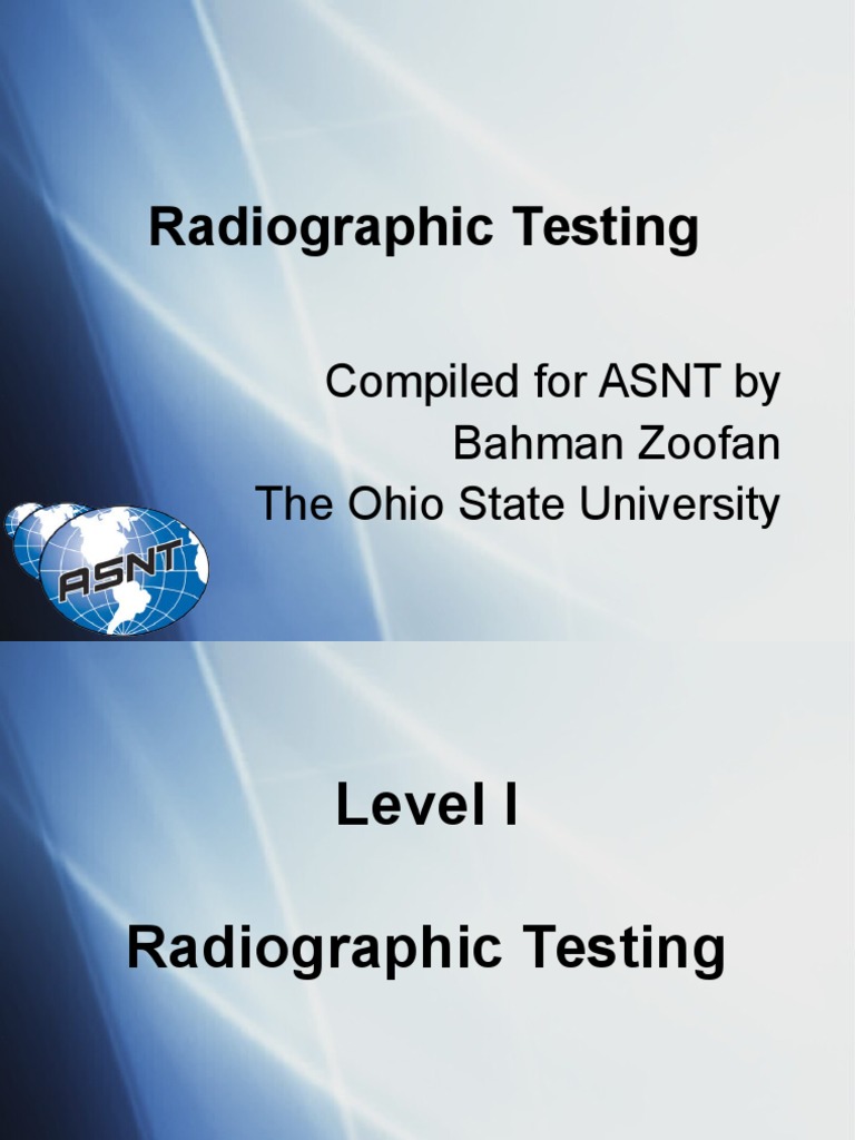Introduction to Radiographic Testing | PDF | X Ray | Vacuum Tube