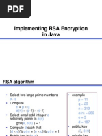 Implementing RSA Encryption in Java