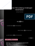 TUGAS Peraturan Perundang Undangan Kesehatan 1