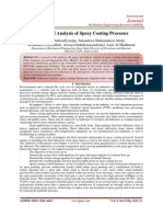 Numerical Analysis of Spray Coating Processes