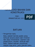 Teknologi Bahan Dan Konstruksi