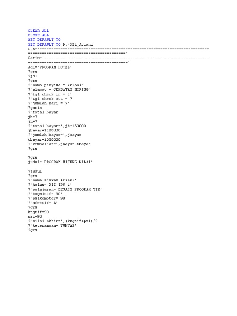 Hotel and Student Grade Calculation Program | PDF | Teaching Methods ...