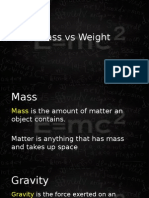 mass vs weight