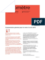 Baromètre Franche-Comté - Août 2015