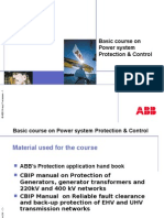 Basic Course On Power System Protection & Control: Agenda