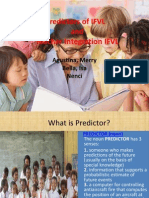 Predictors of IFVL Presentation F