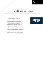 Functions of One Variable: Key Concepts