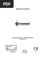 Fanem_Incubadora de Transporte_IT-158 TS_Manual Usuário