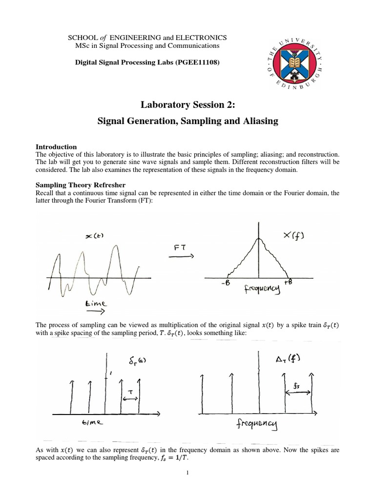 Session2 Matlab | PDF | Sampling (Signal Processing) | Filter (Signal ...